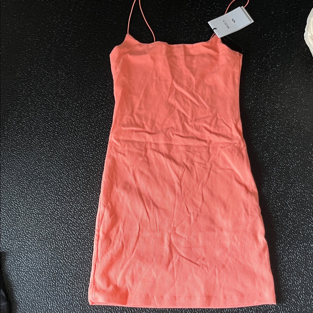 RVCA Coral Mini Dress with Spaghetti Straps